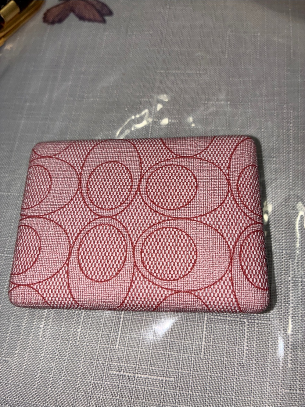New Signature MIRROR Case in Light Pink and Red Pattern